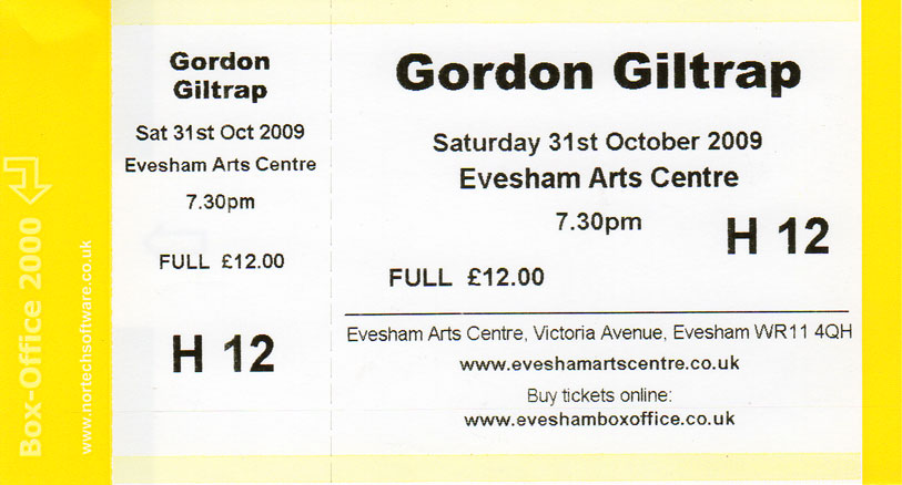 Gordon Giltrap Ticket